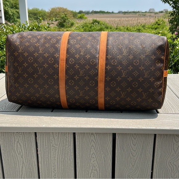 🦁 Louis Vuitton LV Monogram Keepall 60 Bandouliere - Picture 9 of 17